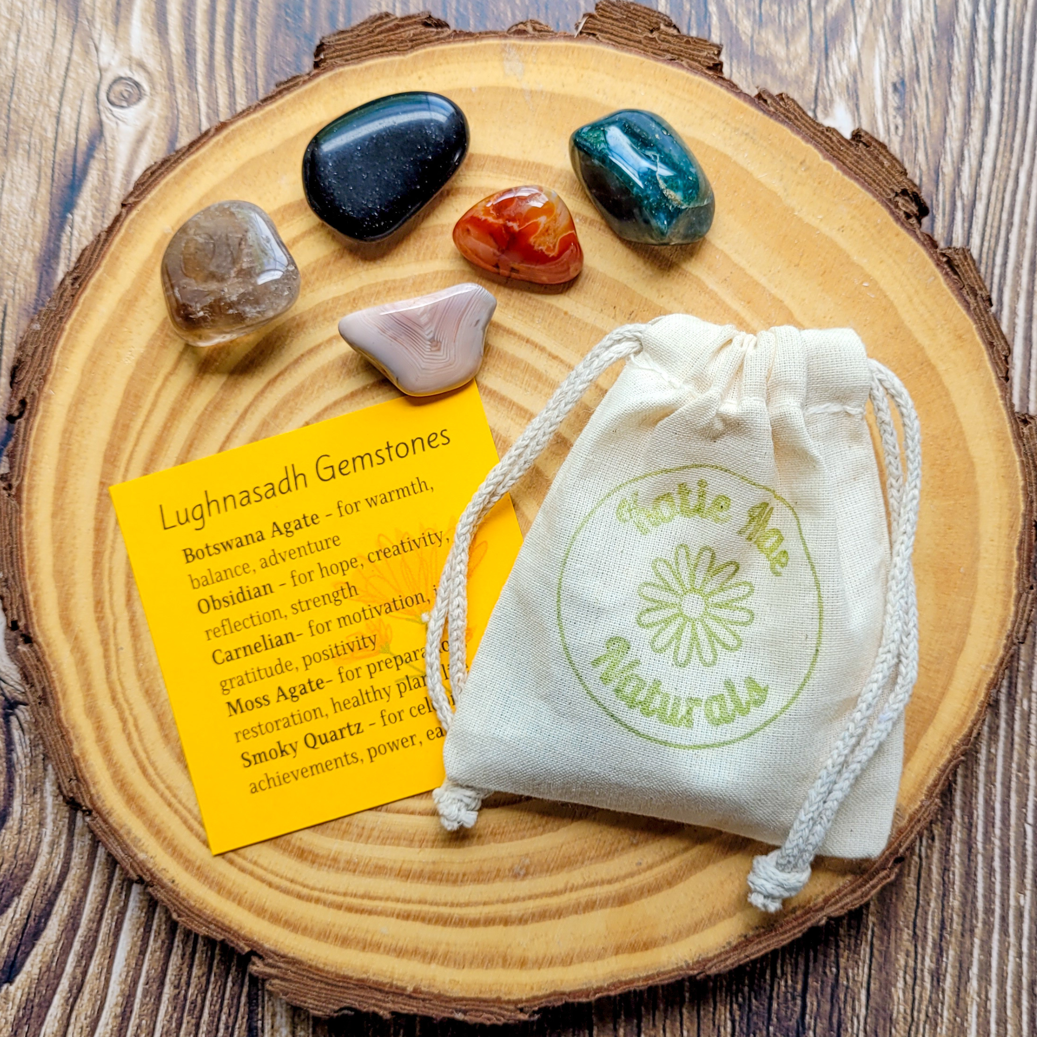 Lughnasadh Gemstone Set - Crystals for Lammas