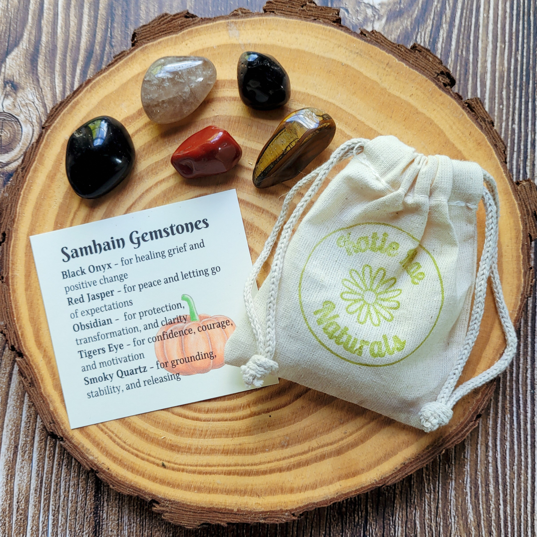 Samhain Gemstone Set - Halloween Crystal Set