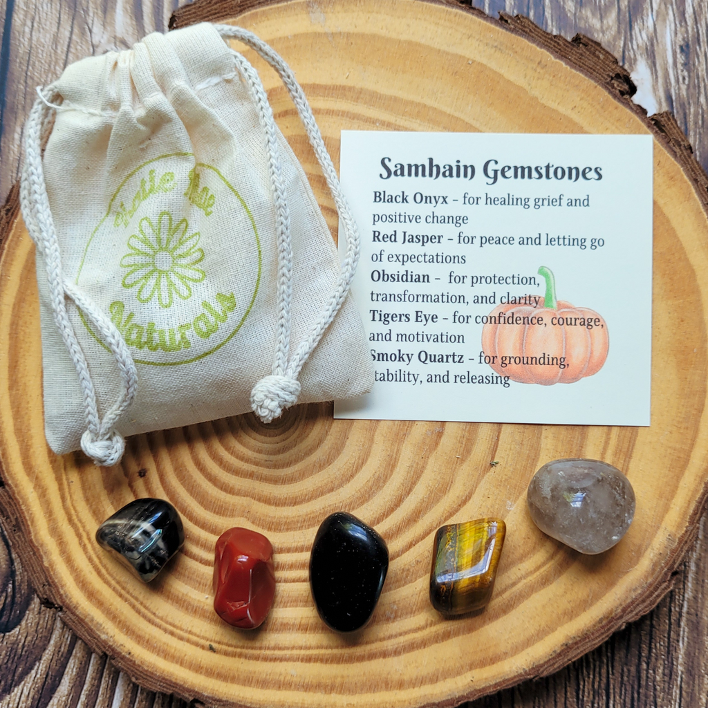 Samhain Gemstone Set - Halloween Crystal Set