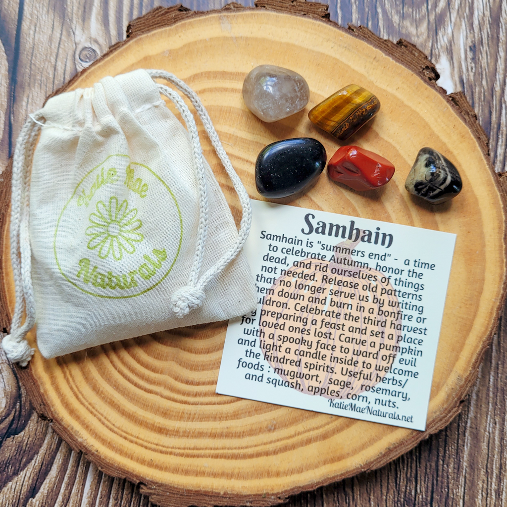 Samhain Gemstone Set - Halloween Crystal Set