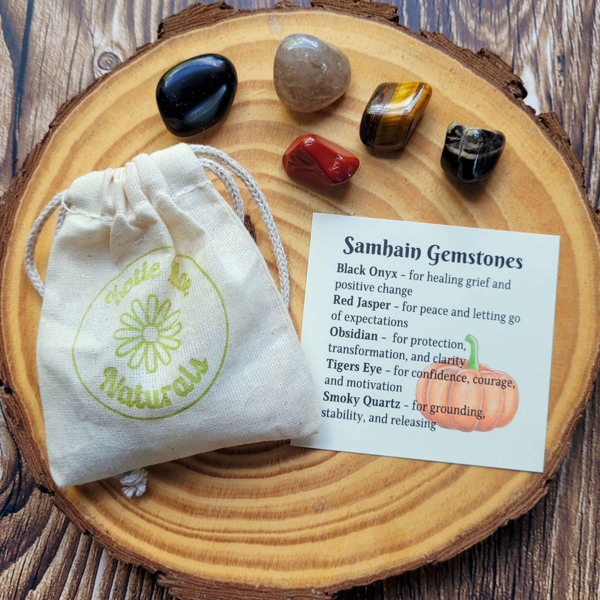 Samhain Gemstone Set - Halloween Crystal Set