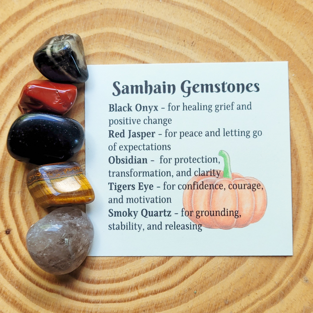 Samhain Gemstone Set - Halloween Crystal Set