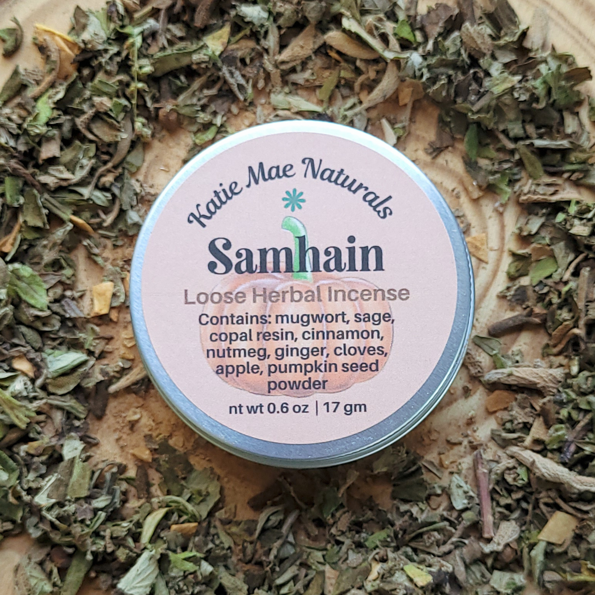 Samhain Herbal Incense Blend - Loose Incense with Herbs and Resins for Samhain