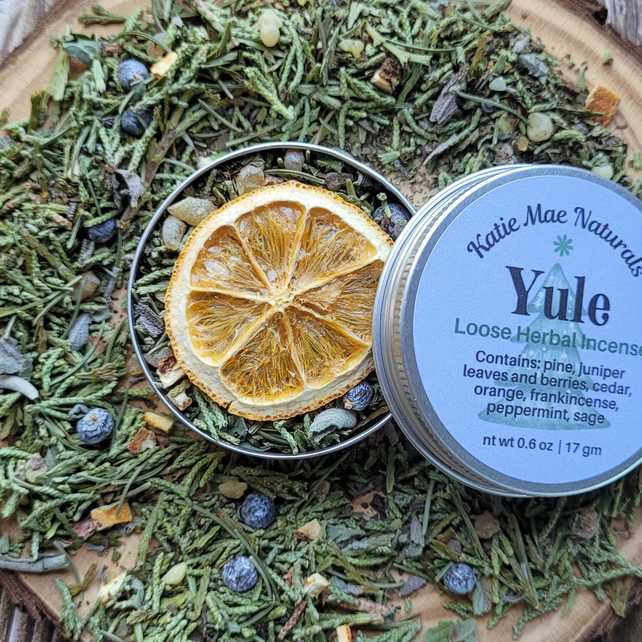 Yule Herbal Incense Blend - Loose Incense for Winter Solstice