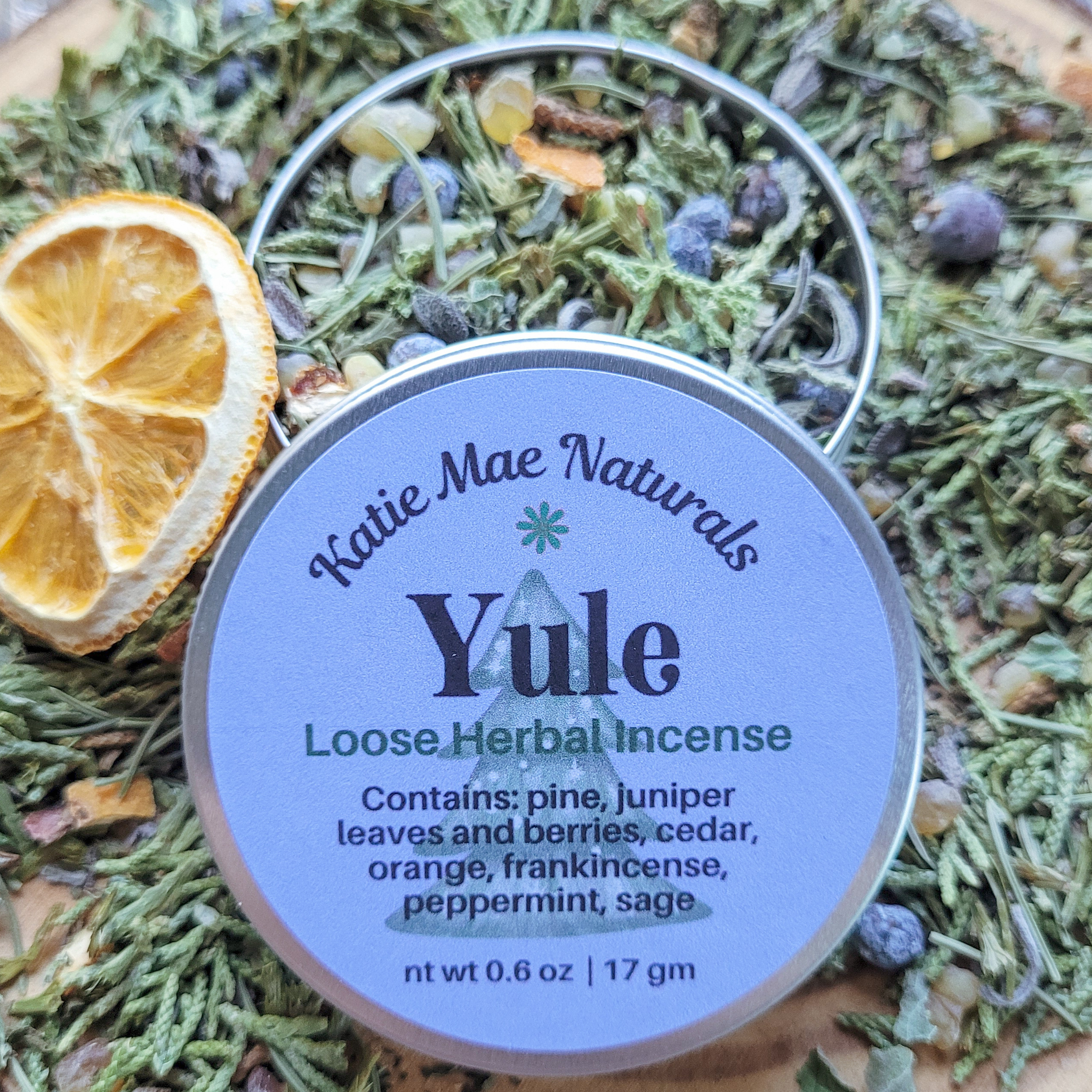 Yule Herbal Incense Blend - Loose Incense for Winter Solstice
