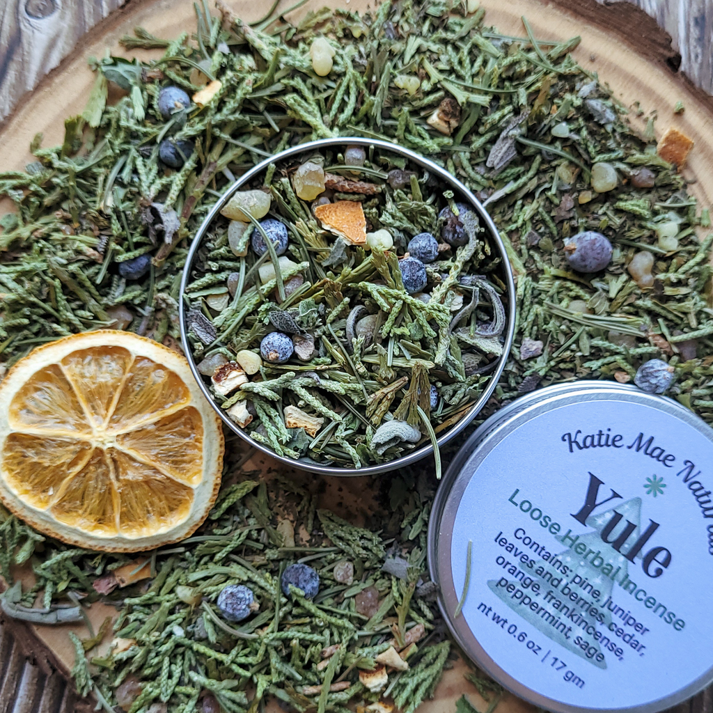 Yule Herbal Incense Blend - Loose Incense for Winter Solstice
