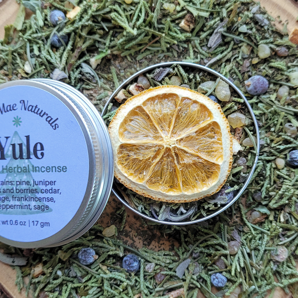 Yule Herbal Incense Blend - Loose Incense for Winter Solstice