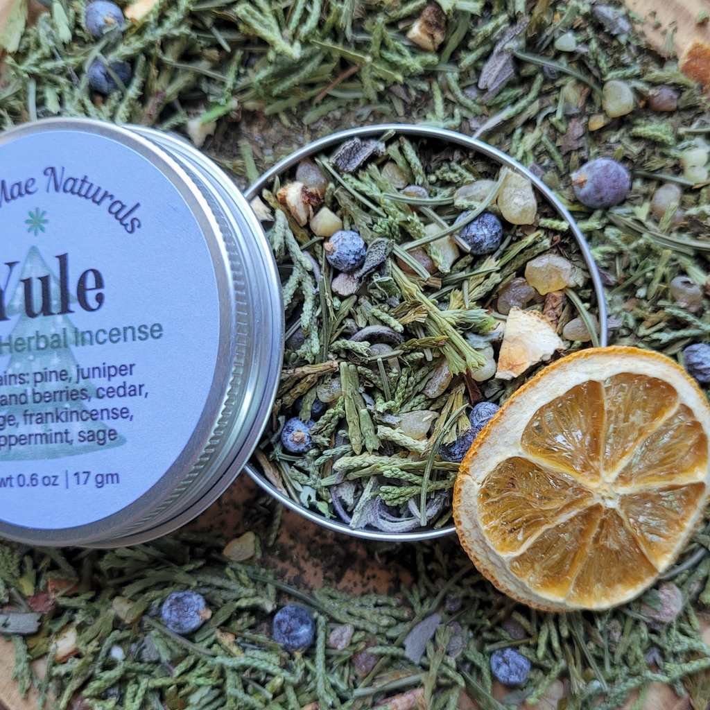 Yule Herbal Incense Blend - Loose Incense for Winter Solstice
