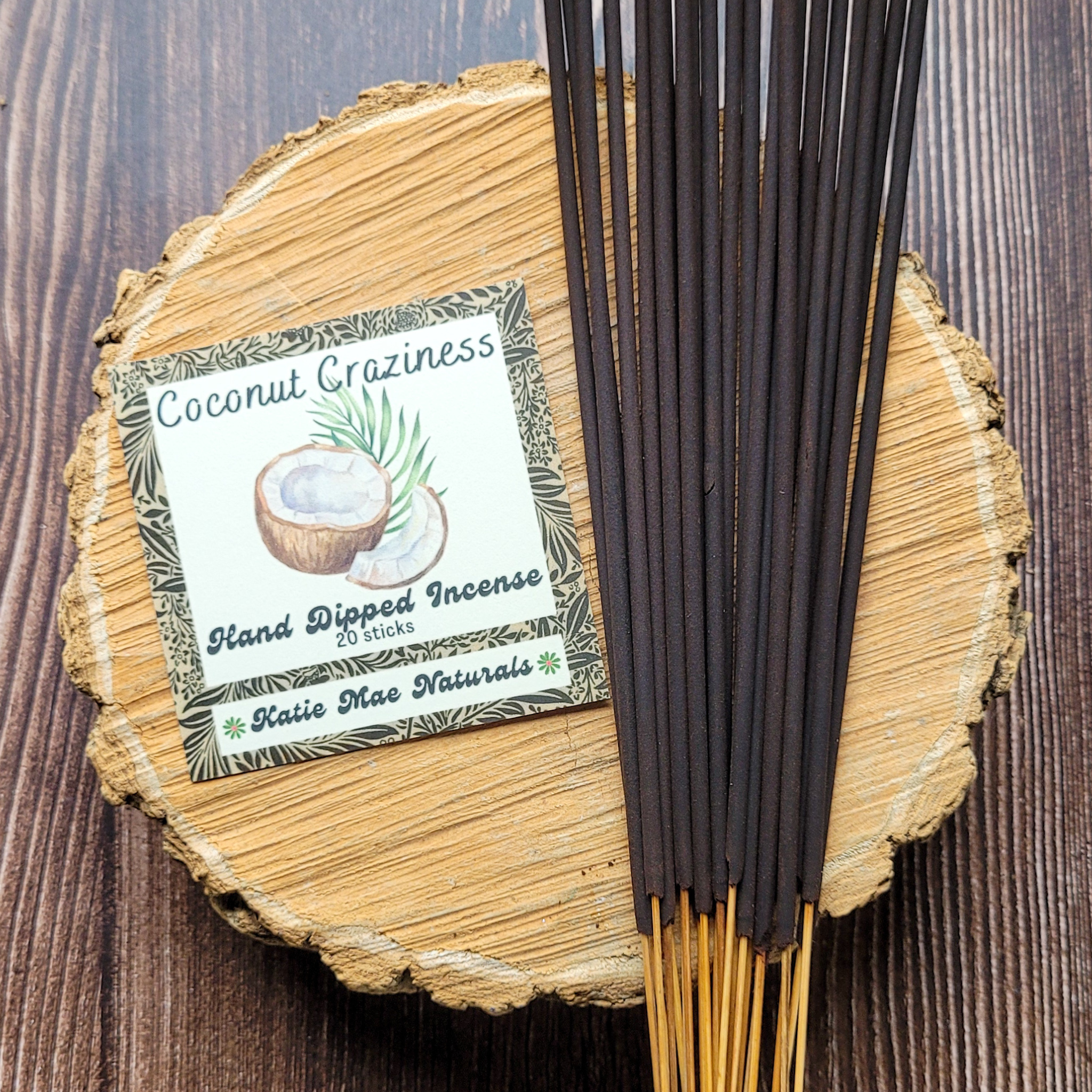 Coconut Craziness Incense Sticks – Hand Dipped Sweet Tropical Incense