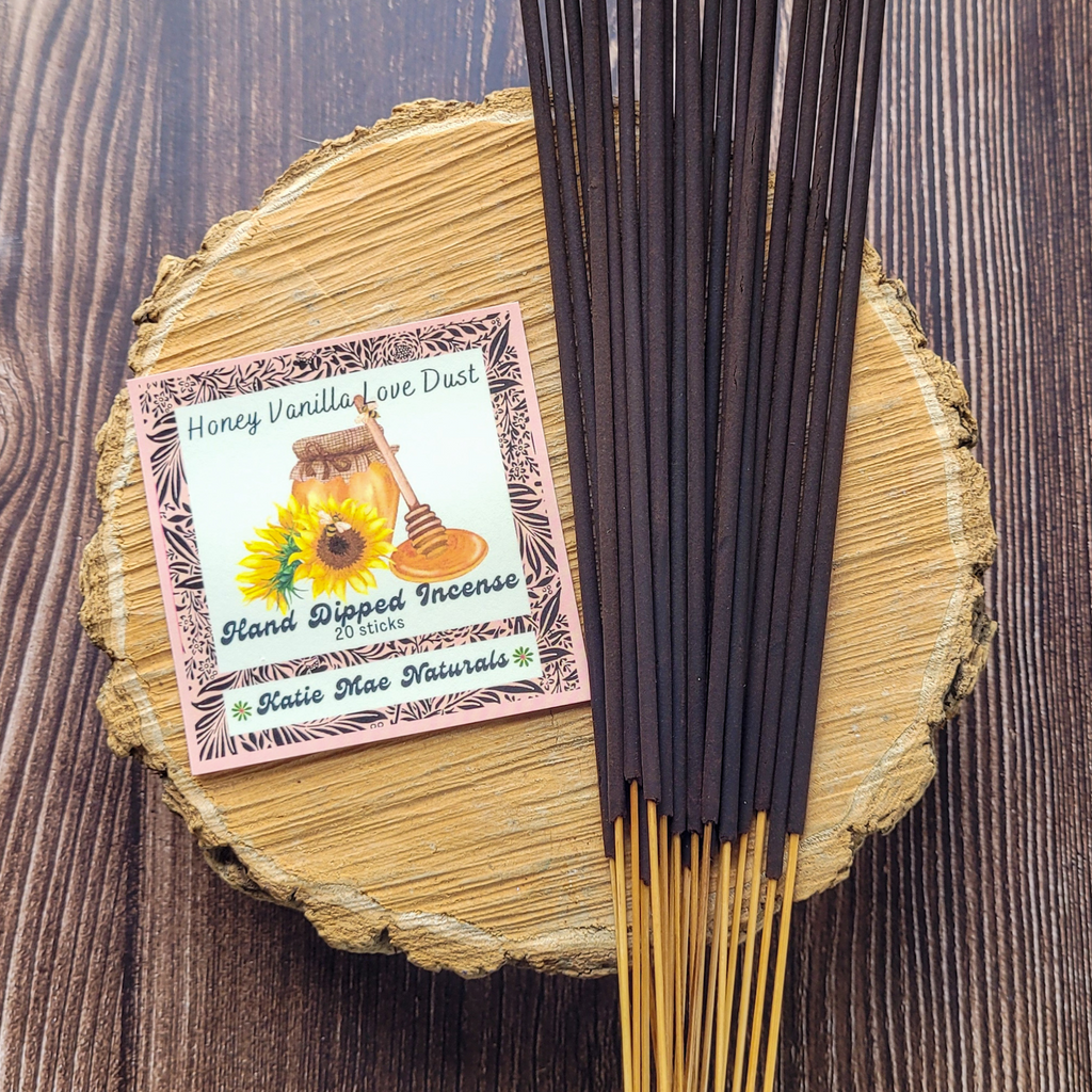 Honey Vanilla Incense Sticks – Hand Dipped Warm Sweet Incense