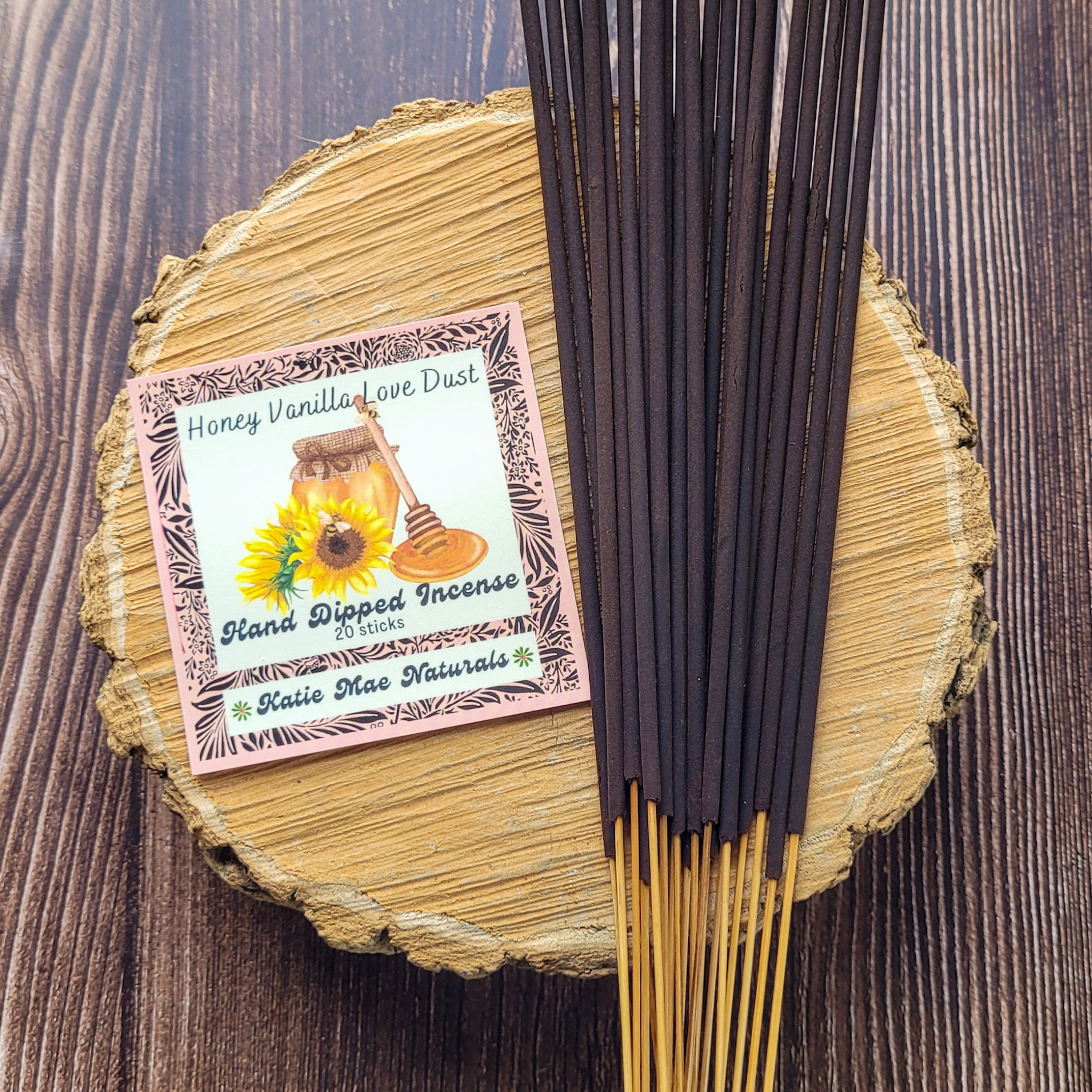 Honey Vanilla Incense Sticks – Hand Dipped Warm Sweet Incense