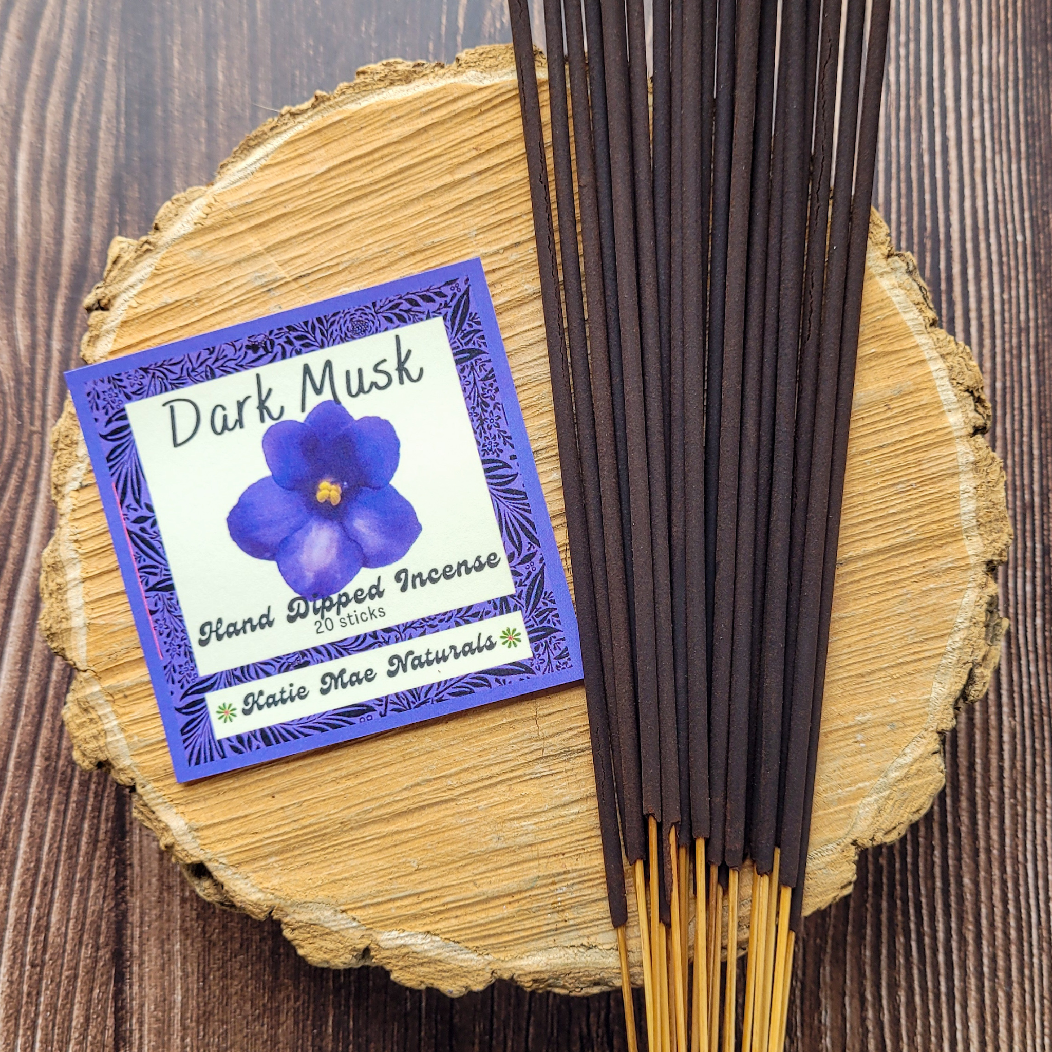 Dark Musk Incense Sticks – Hand Dipped Warm & Sensual Incense