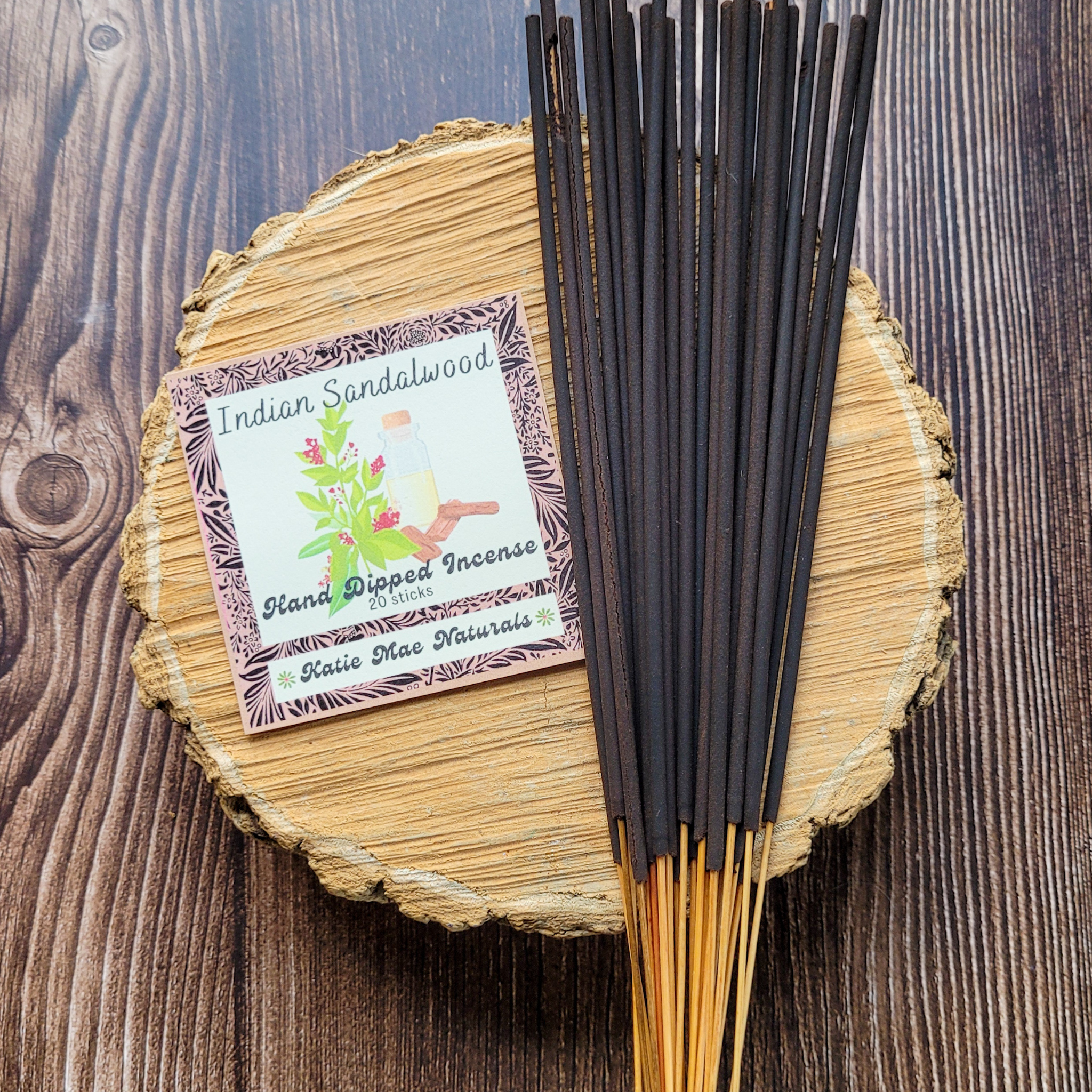 Sandalwood Incense Sticks – Hand Dipped Earthy & Grounding Incense | Incense | Wiccan Center