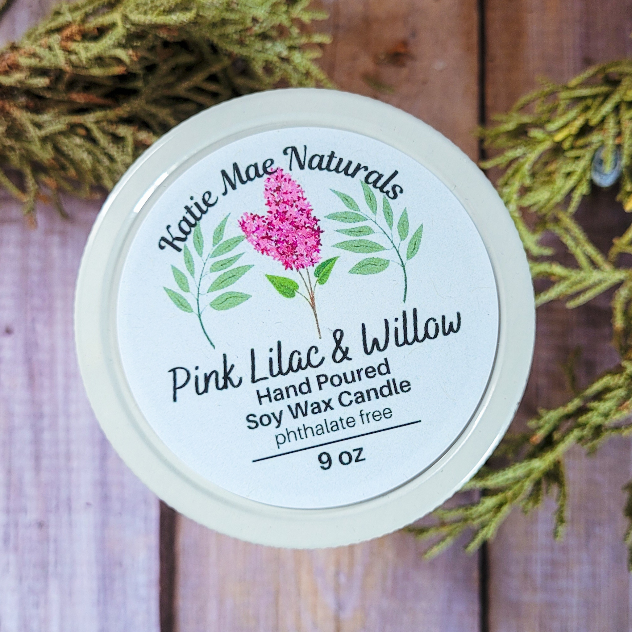 The Ostara Spring Equinox Candle (Pink Lilac and Willow) - 9 oz