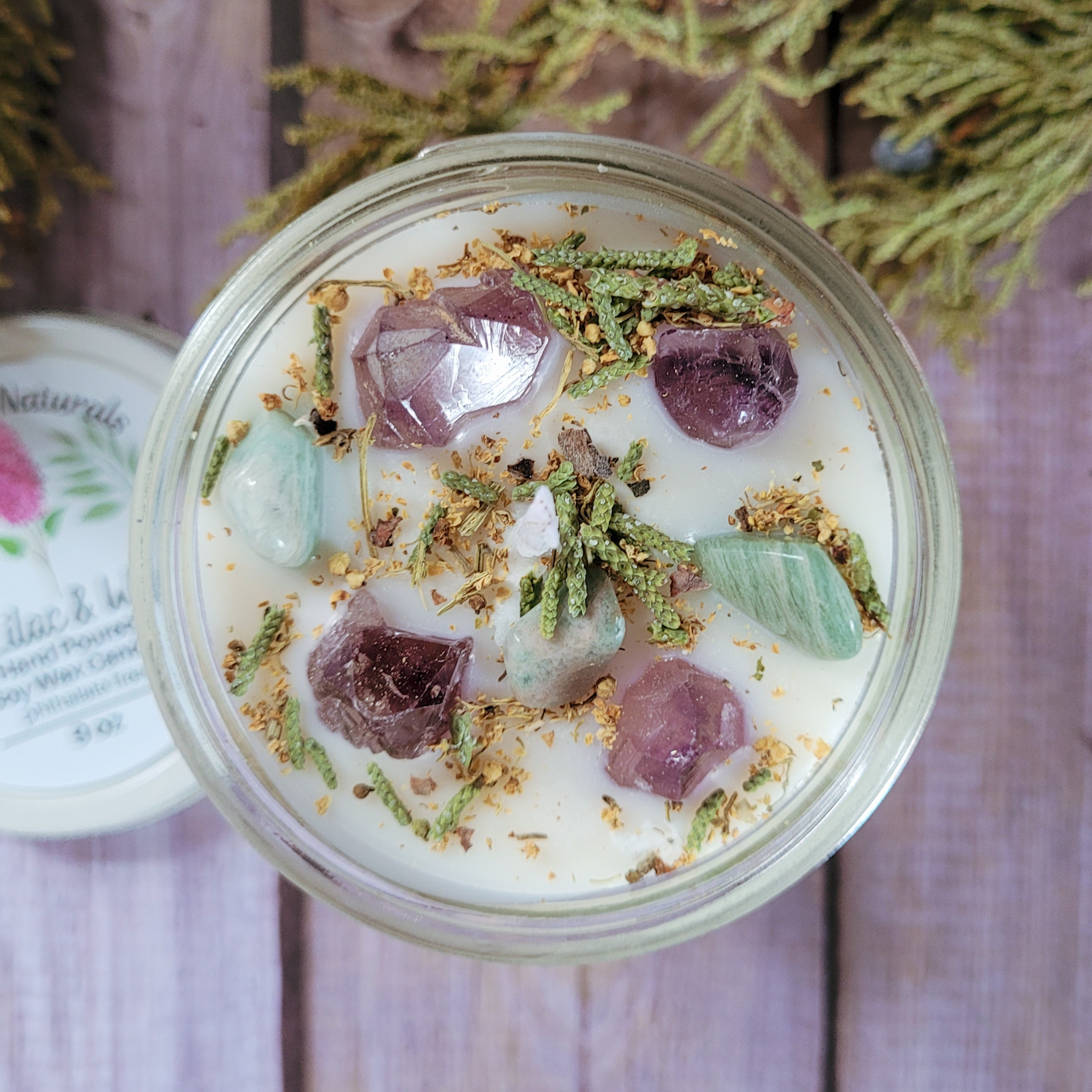 The Ostara Spring Equinox Candle (Pink Lilac and Willow) - 9 oz