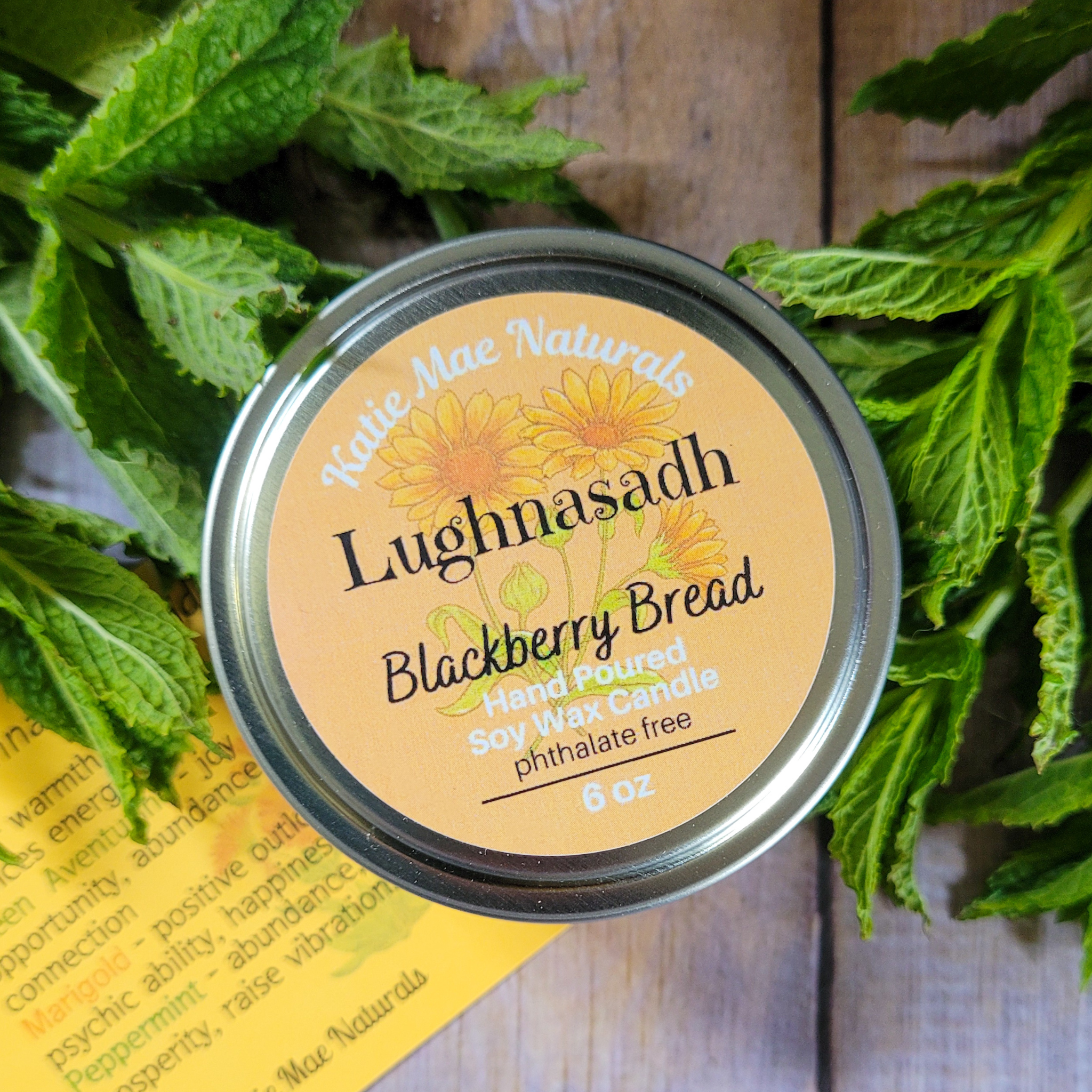 Lughnasadh Candle (Blackberry Bread) - 6 oz