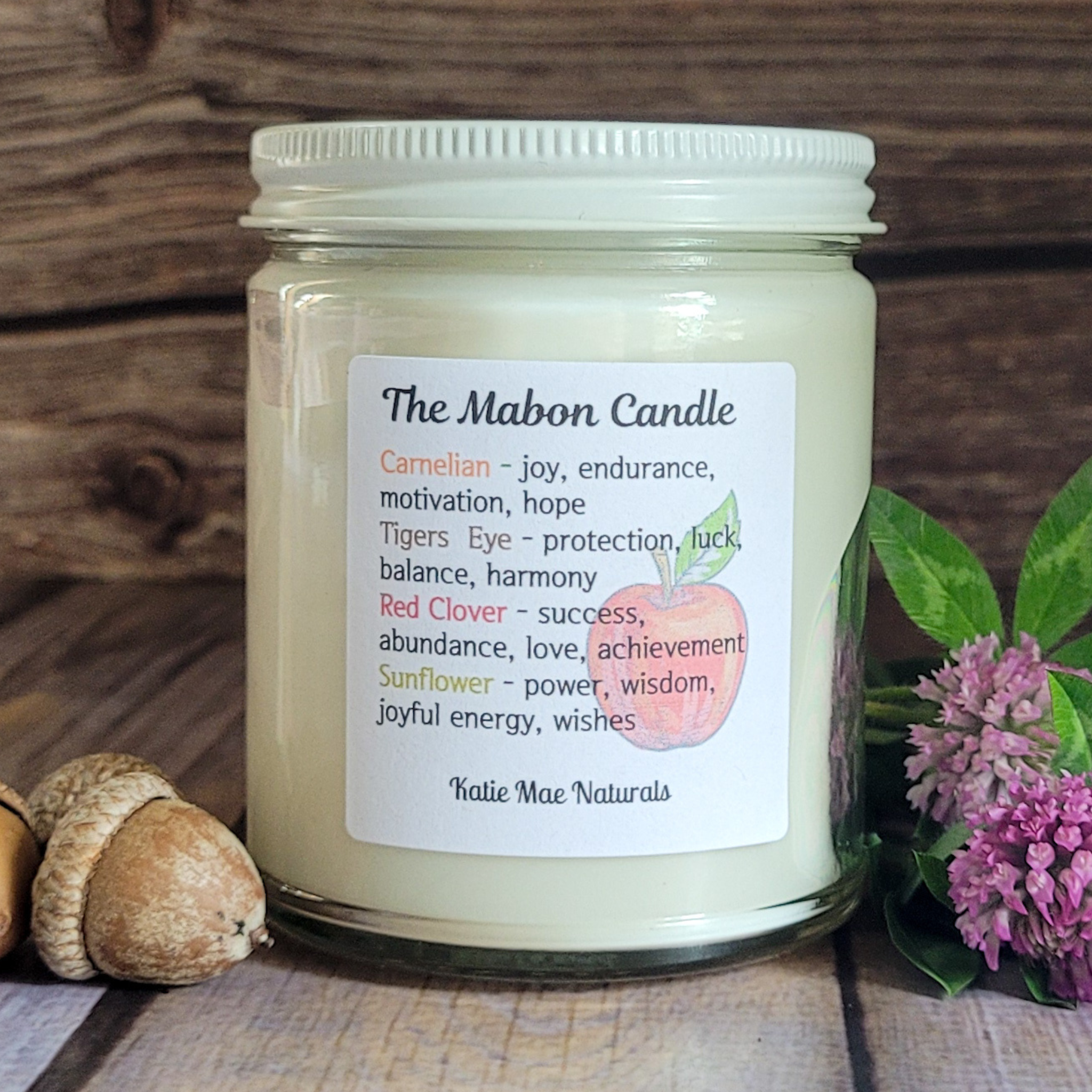 Mabon Autumn Equinox Candle (Apples and Oak) - 9 oz