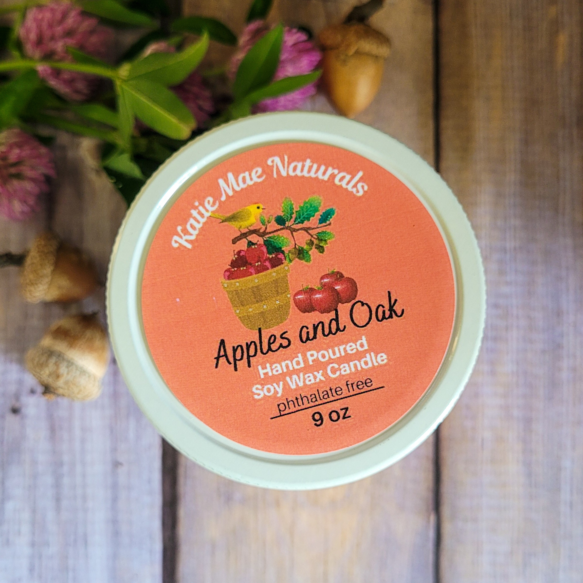 Mabon Autumn Equinox Candle (Apples and Oak) - 9 oz