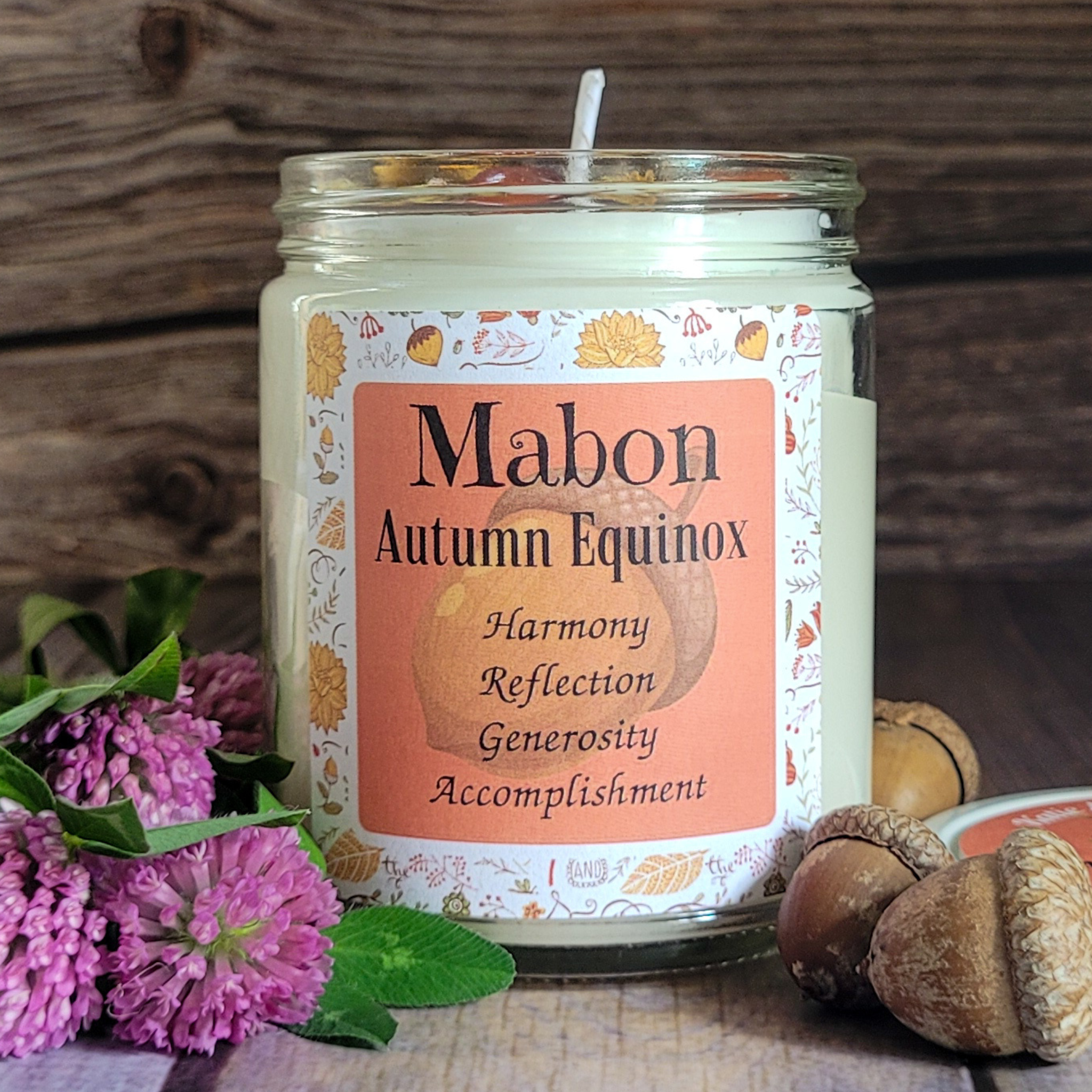 Mabon Autumn Equinox Candle (Apples and Oak) - 9 oz