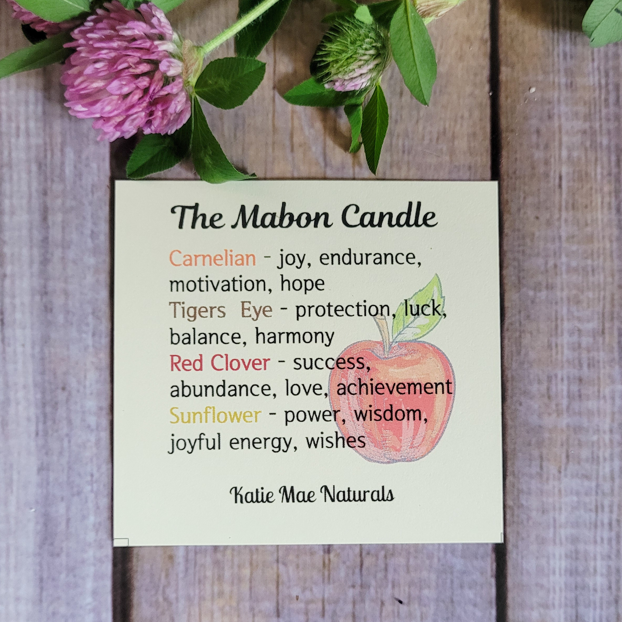 Mabon Autumn Equinox Candle (Apples and Oak) - 6 oz