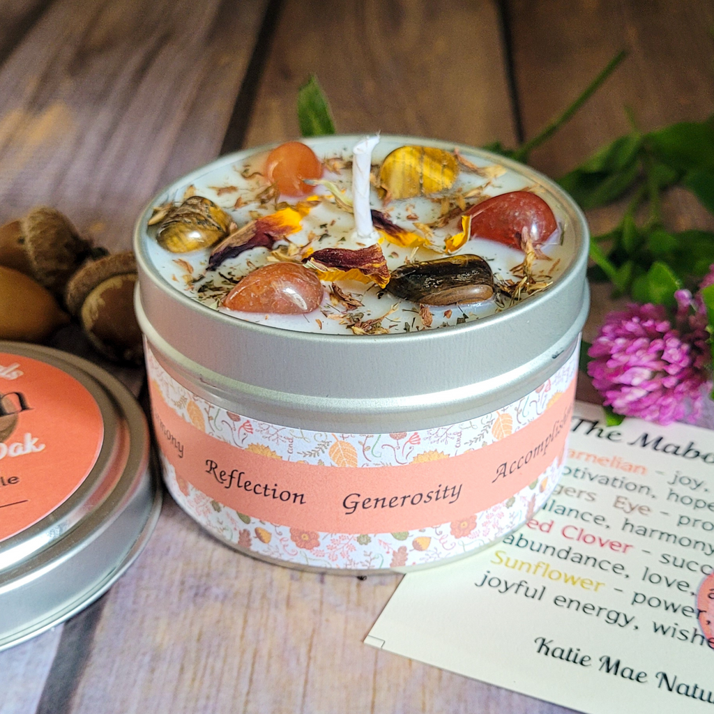 Mabon Autumn Equinox Candle (Apples and Oak) - 6 oz