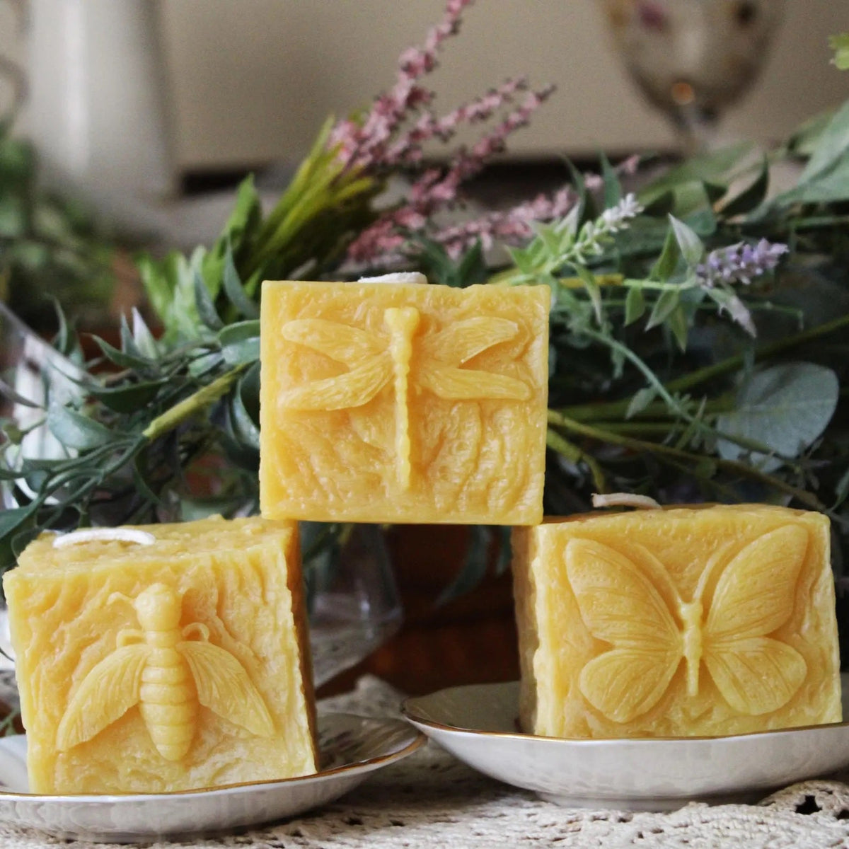 Pollinator Pillar Beeswax Candle Collection | Pillar Candles | Wiccan Center