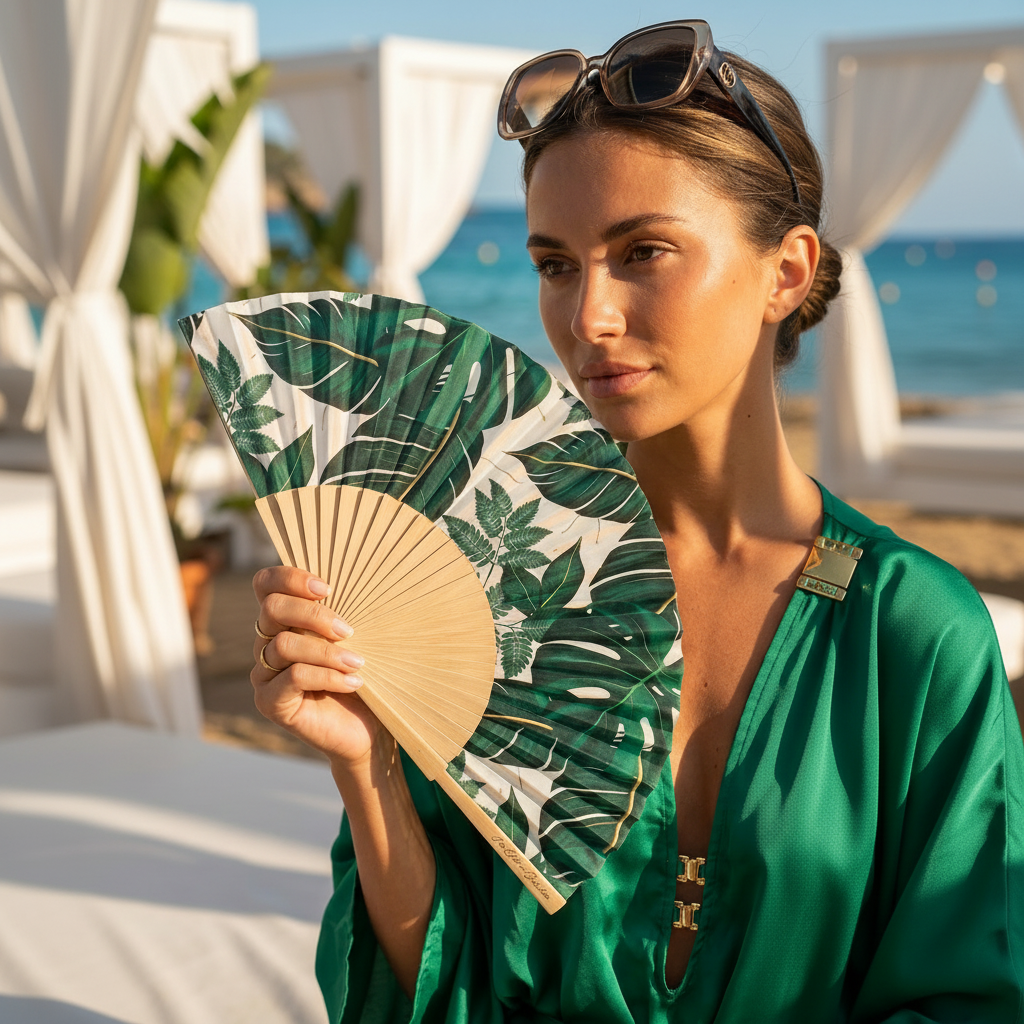 Tropical Bliss Hand Fan