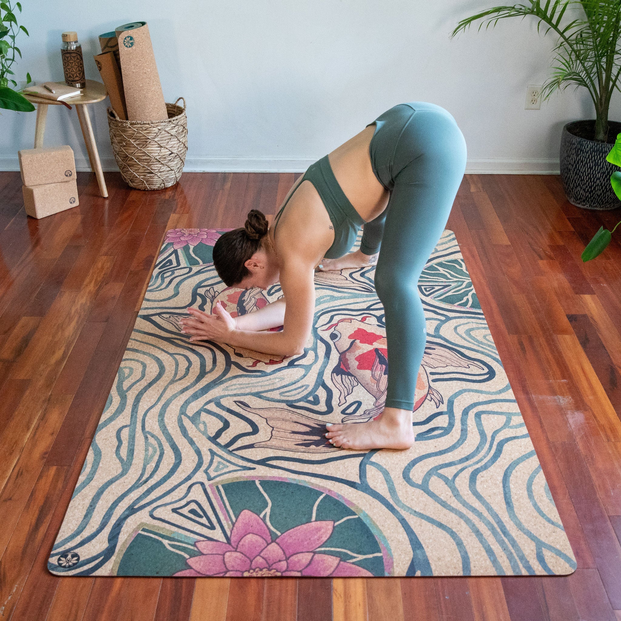 Pond of Harmony Nomad XL Cork Yoga Mat | Yoga & Pilates Mats | Wiccan Center