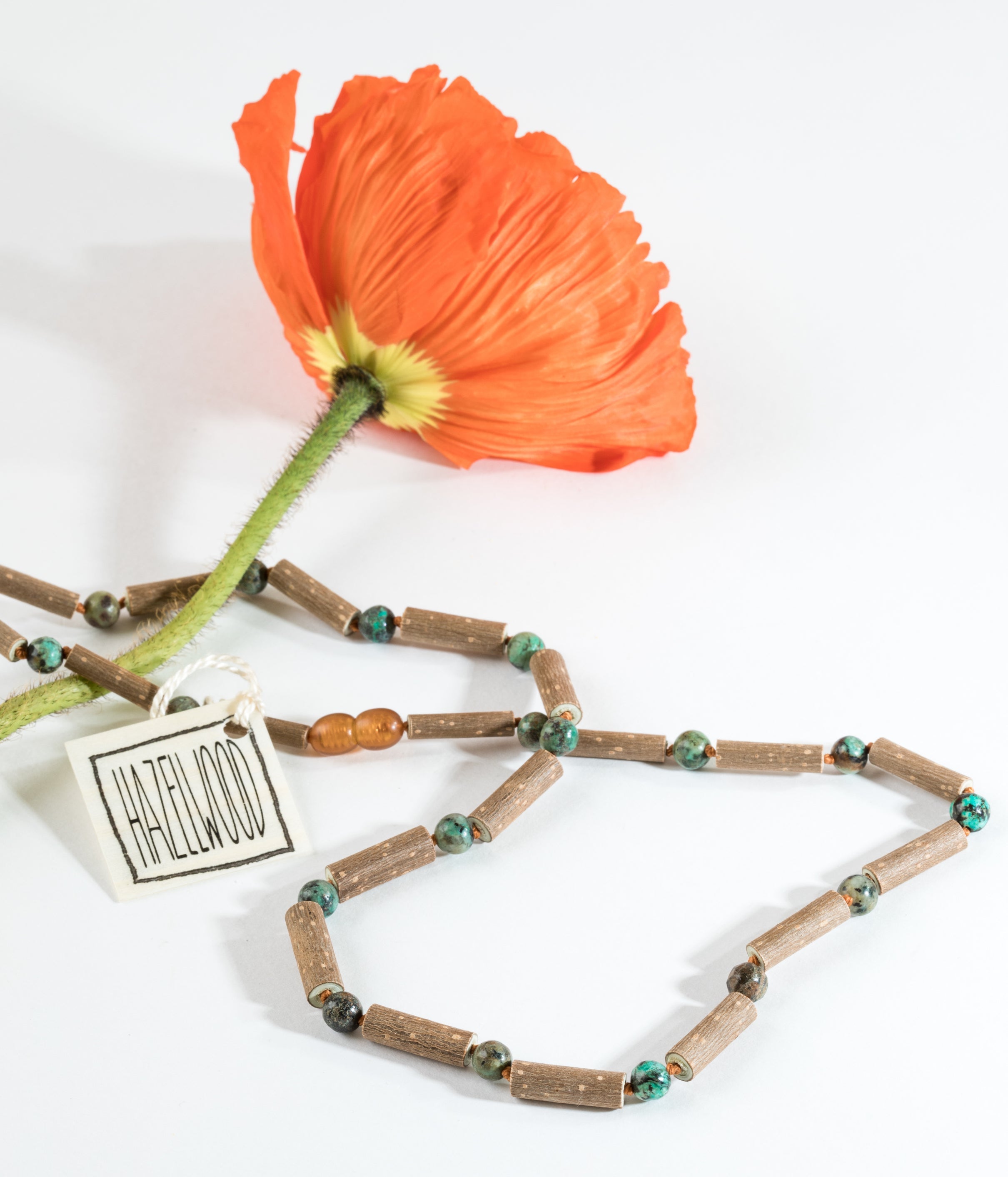Hazelwood + Turquoise Jasper Necklace | Necklace | Wiccan Center