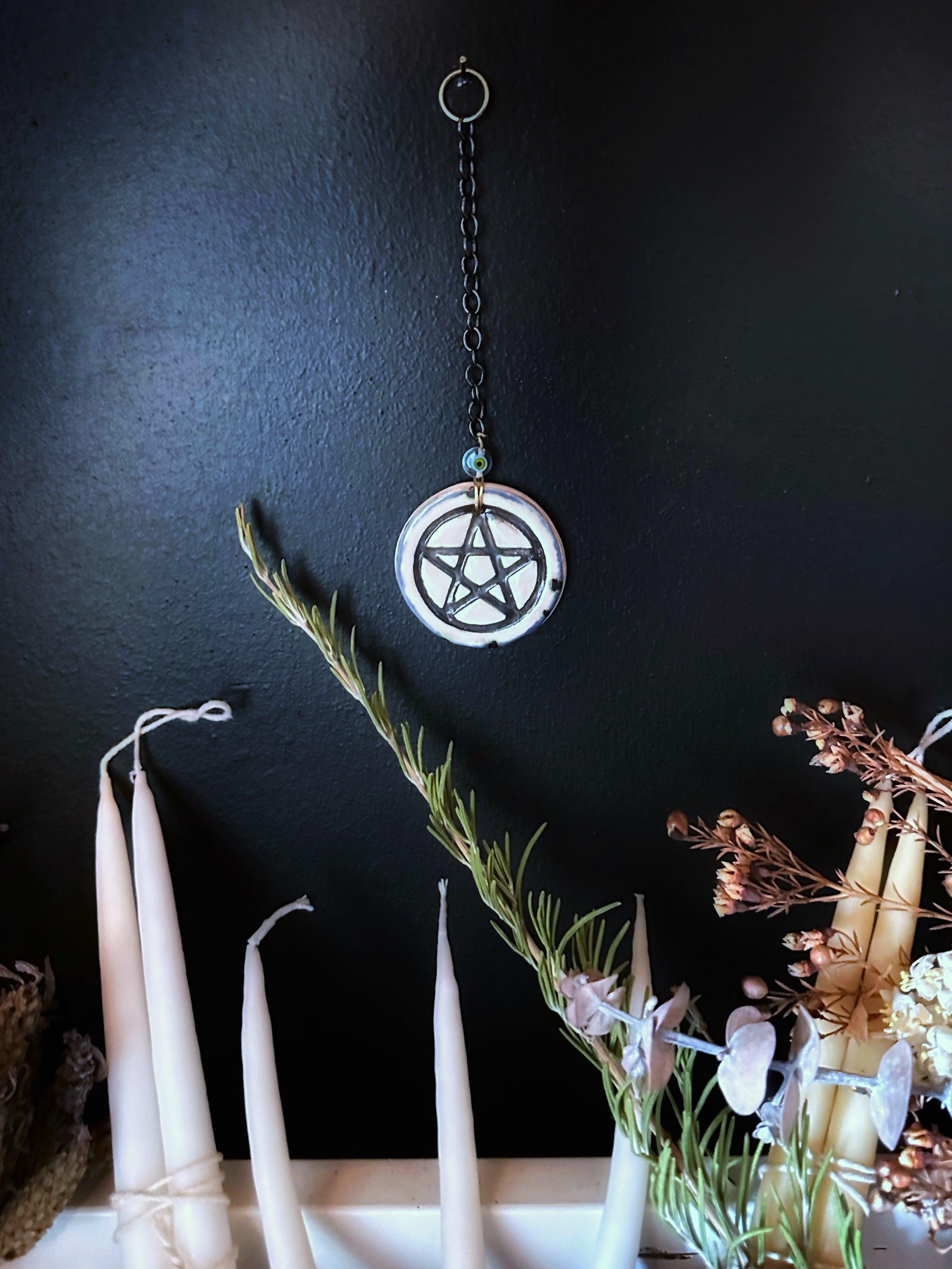 Porcelain Amulet - Porcelain Wall Ornament | Home and Hearth | Wiccan Center