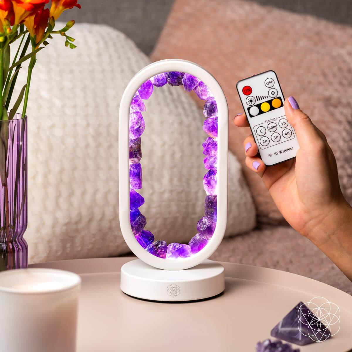 Portal to Peace - Amethyst Lamp of Stress Relief | Night Light | Wiccan Center