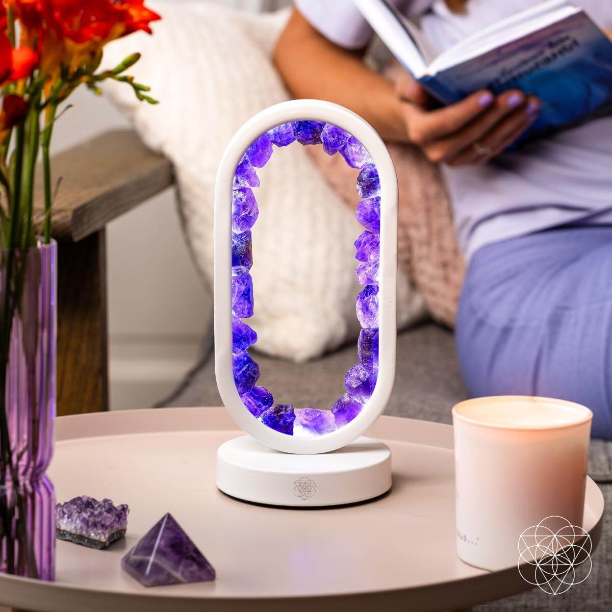 Portal to Peace - Amethyst Lamp of Stress Relief | Night Light | Wiccan Center