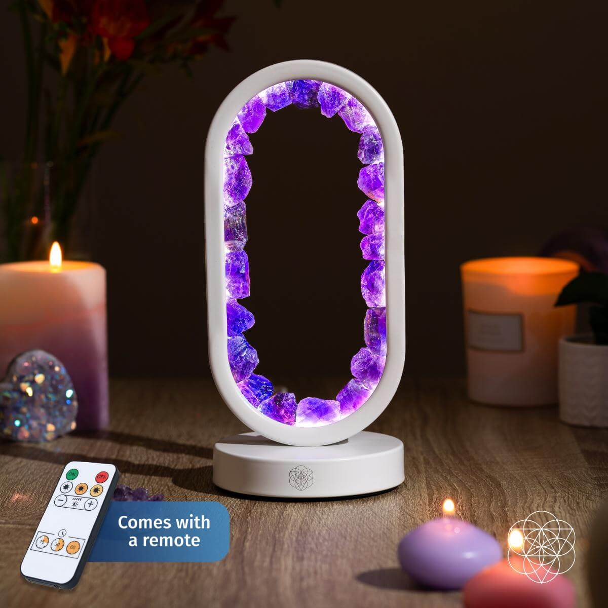 Portal to Peace - Amethyst Lamp of Stress Relief | Night Light | Wiccan Center