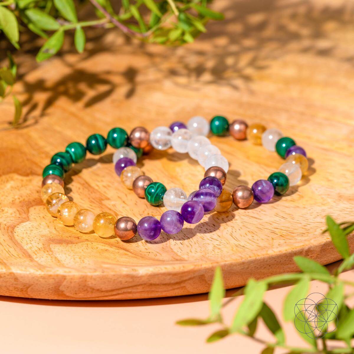 Powerhouse of Wealth Manifestation - Crystal Quartet Bracelet Set | Jewelry Set | Wiccan Center