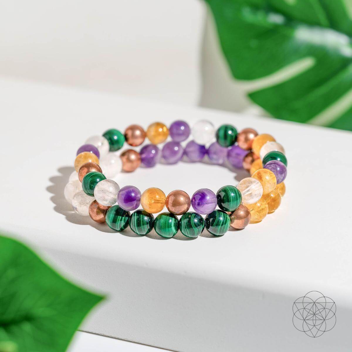 Powerhouse of Wealth Manifestation - Crystal Quartet Bracelet Set | Jewelry Set | Wiccan Center