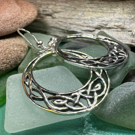 Celtic Knot Hoop Earrings | Dangle Earrings | Wiccan Center