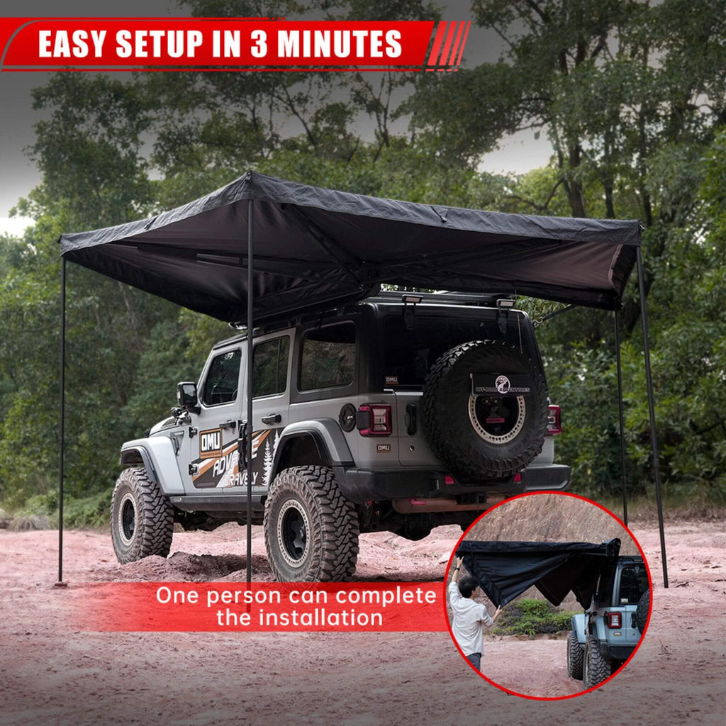 Trailora Horizon Premium All-Weather Top Only Multi-Functional 270 Degree Outdoor Awning House Tent (SAK24839) | Awnings | Wiccan Center