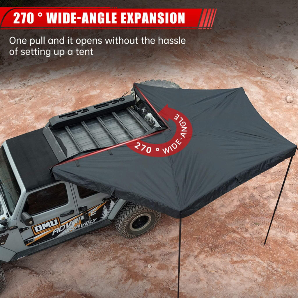 Trailora Horizon Premium All-Weather Top Only Multi-Functional 270 Degree Outdoor Awning House Tent (SAK24839) | Awnings | Wiccan Center