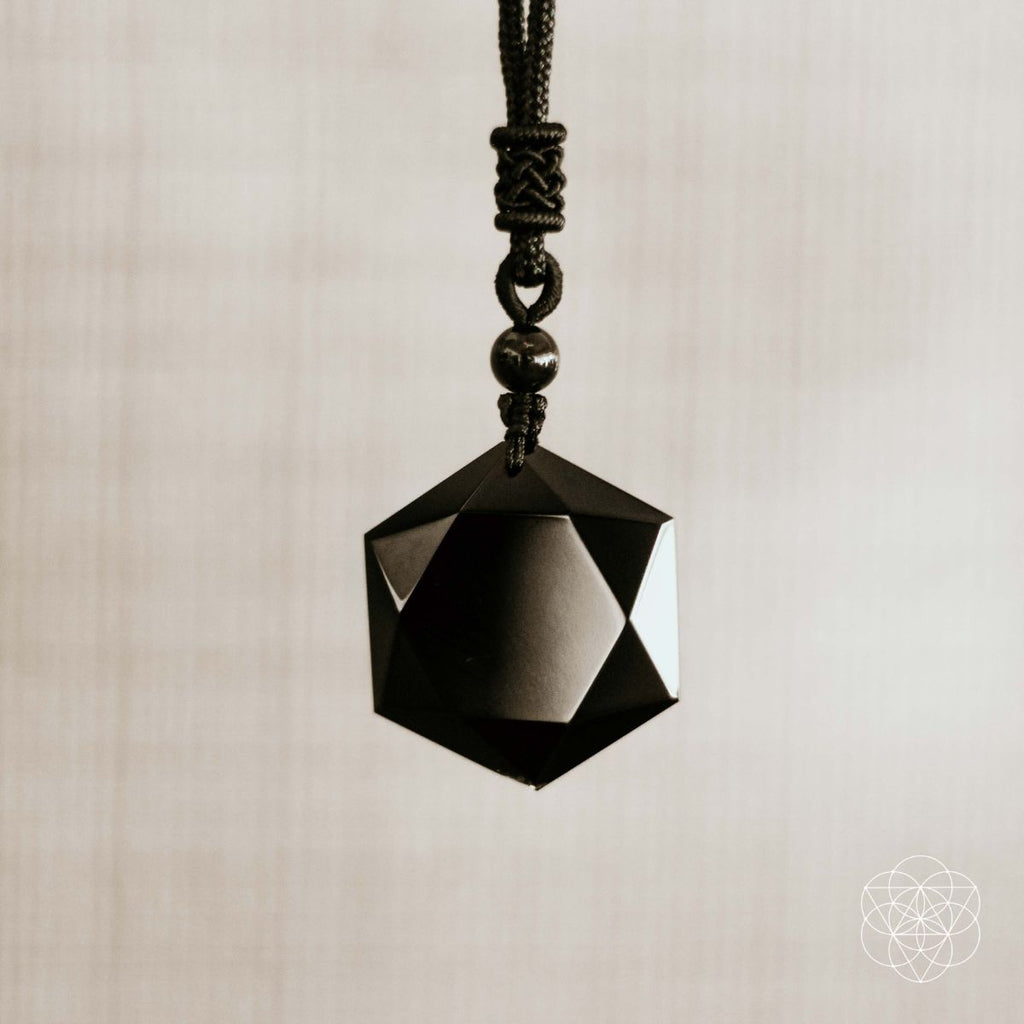 Premium Black Obsidian Talisman | Pendant Necklaces | Wiccan Center