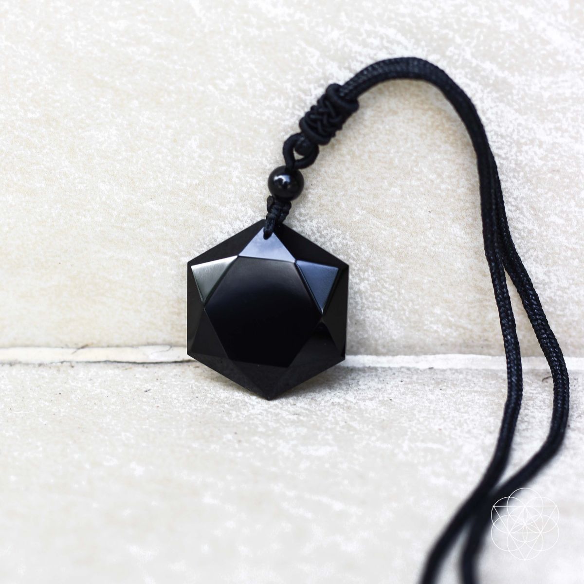 Premium Black Obsidian Talisman | Pendant Necklaces | Wiccan Center