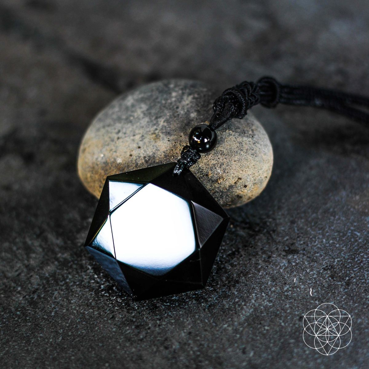 Premium Black Obsidian Talisman | Pendant Necklaces | Wiccan Center