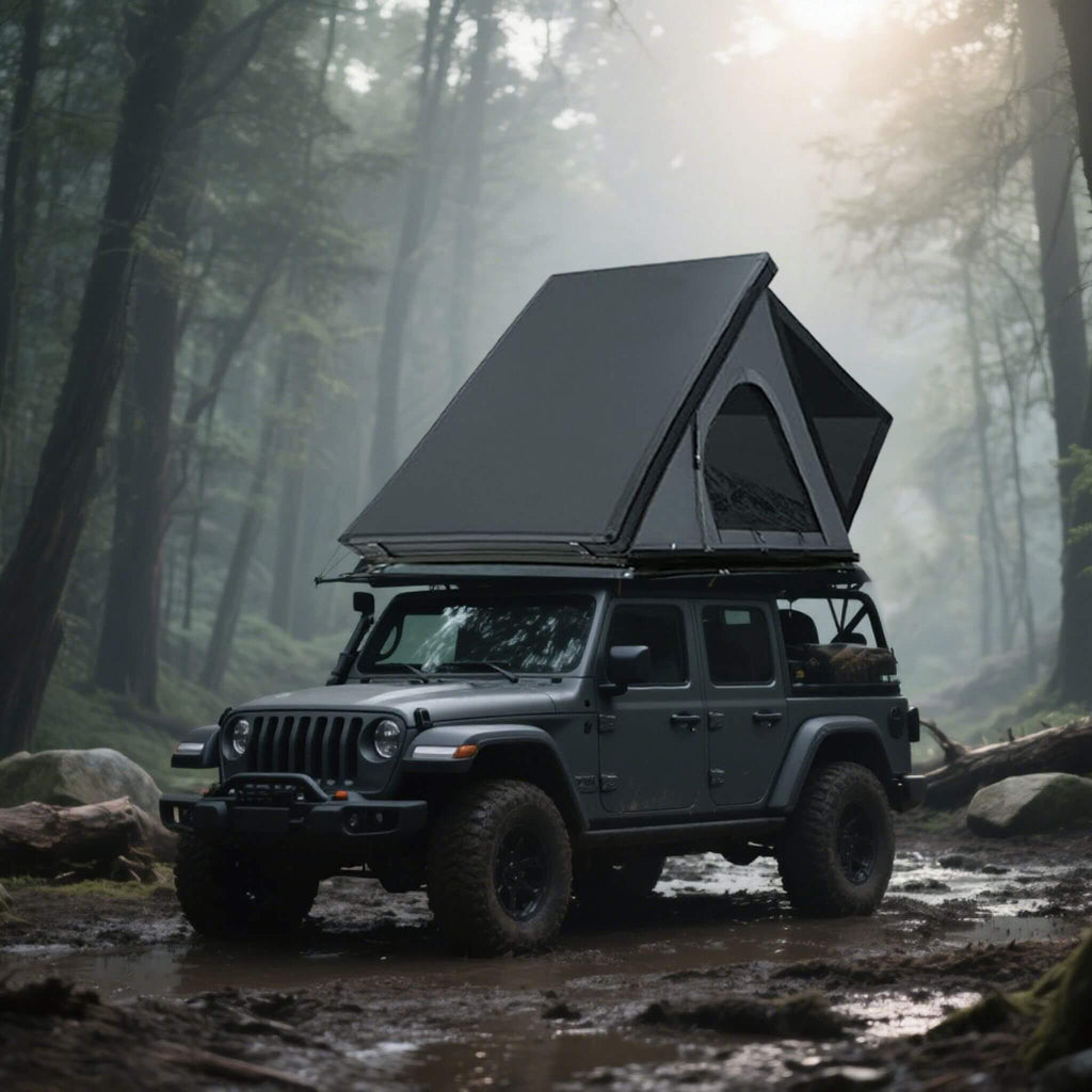 Trailora Apex Premium Lightweight Hard Shell Rooftop Tent With LED Strip And Memory Foam (SAK51780) | Rooftop Tents | Wiccan Center