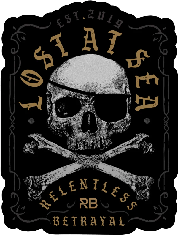 Lost At Sea Cross Bones Decal | | Wiccan Center