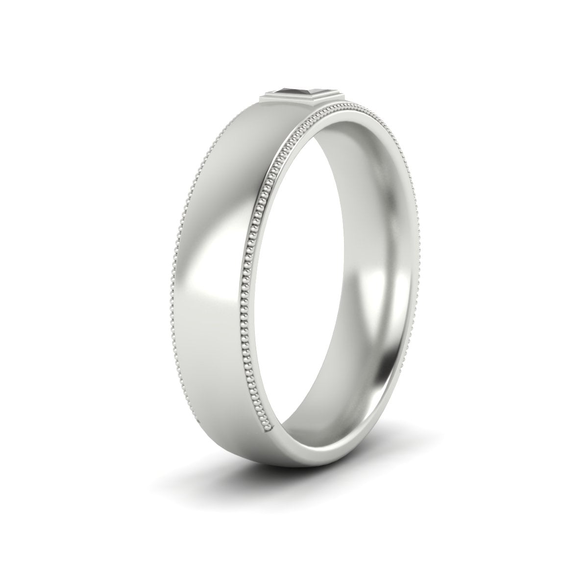 Princess Cut Mens Comfort Fit Promise Ring
