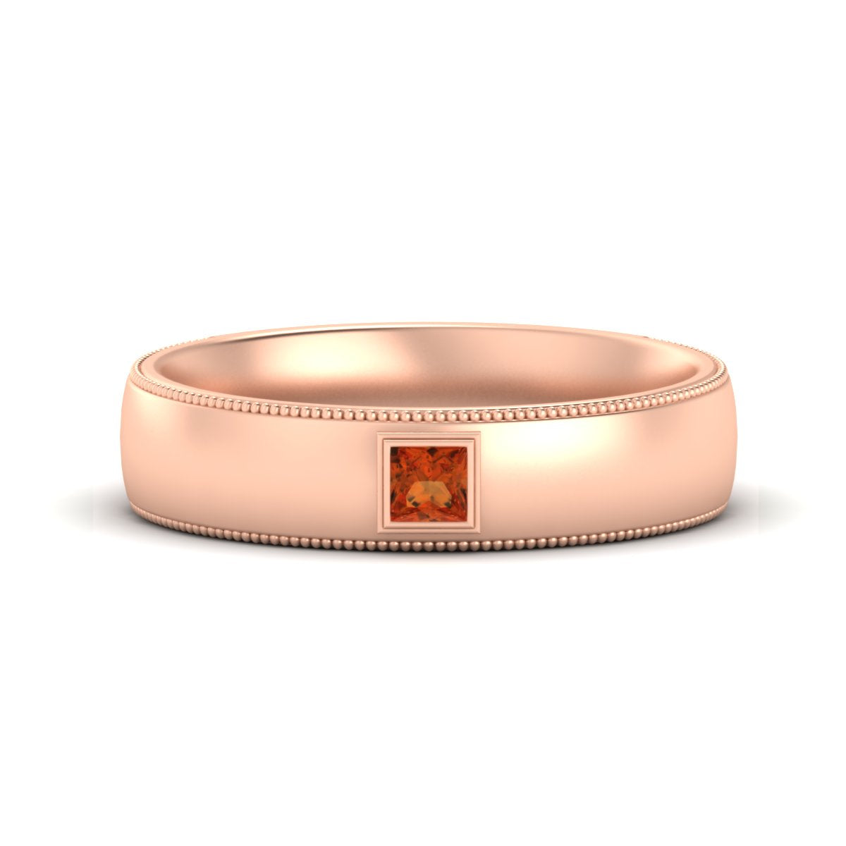 Princess Cut Mens Comfort Fit Promise Ring