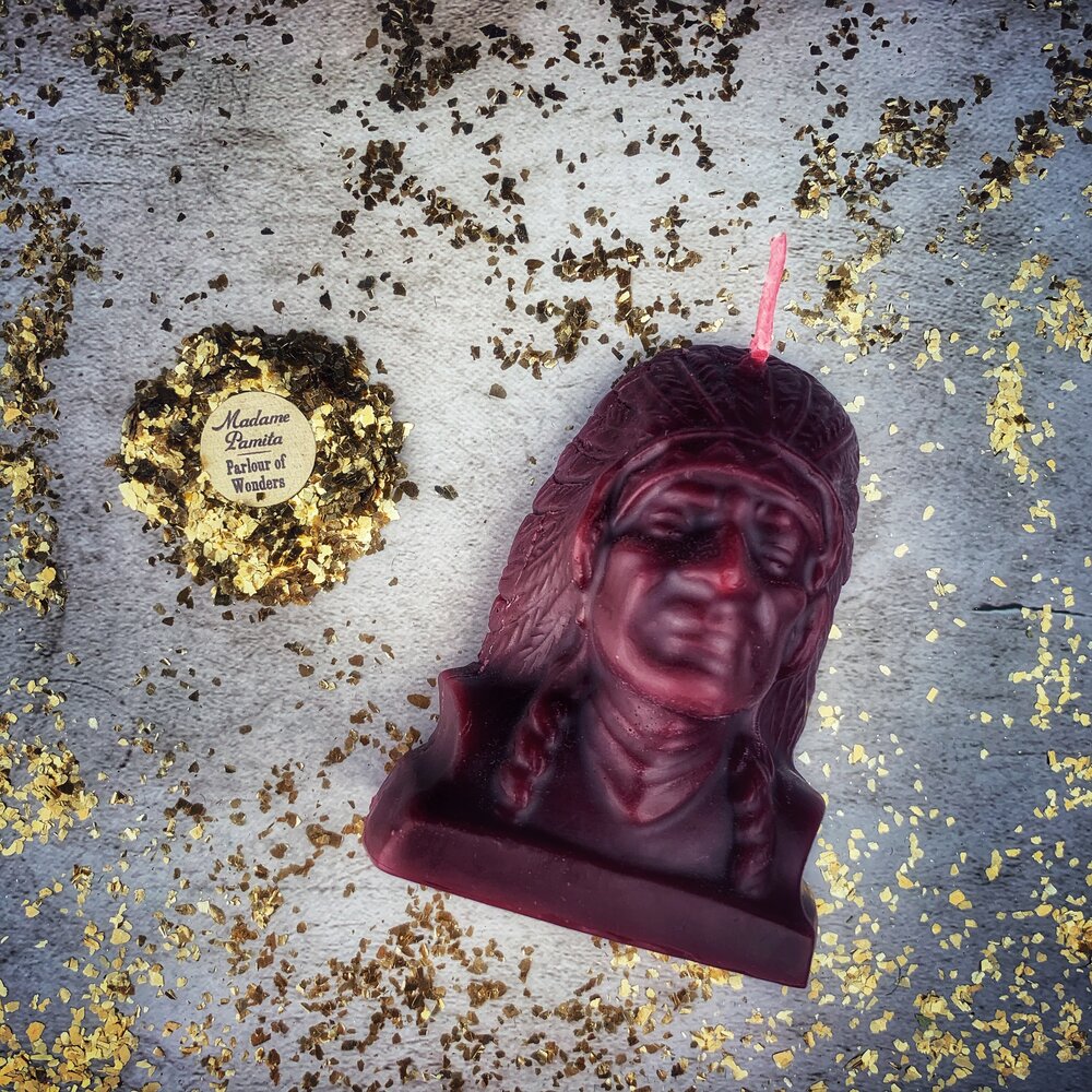 Beeswax Black Hawk Spell Candle - Spirit Guide & Social Justice Magic | Beeswax Candle | Wiccan Center