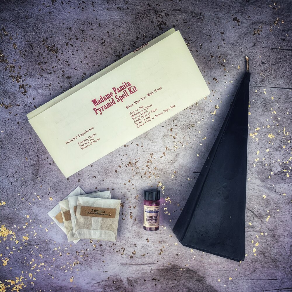 Pyramid of Power Candle Spell Kit - Long-Lasting Success & Stability | Candle Spell Kit | Wiccan Center