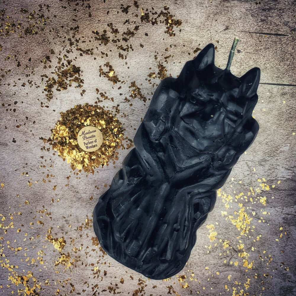 Beeswax Gargoyle Protector Spell Candle - Powerful Guardian & Protection Magic | Beeswax Candle | Wiccan Center