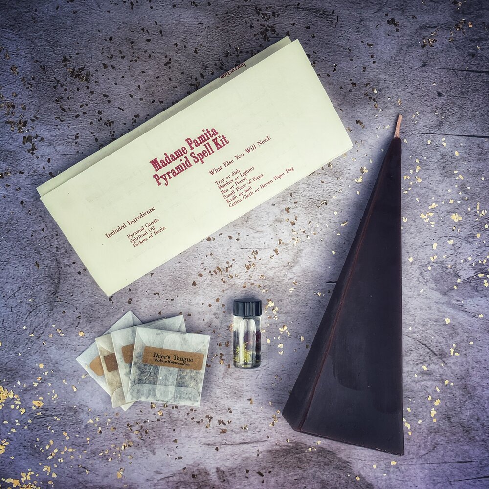 Pyramid of Power Candle Spell Kit - Long-Lasting Success & Stability | Candle Spell Kit | Wiccan Center
