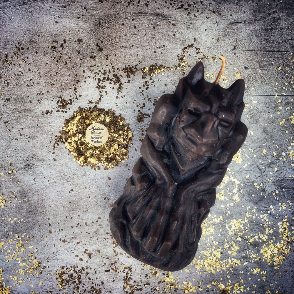 Beeswax Gargoyle Protector Spell Candle - Powerful Guardian & Protection Magic | Beeswax Candle | Wiccan Center